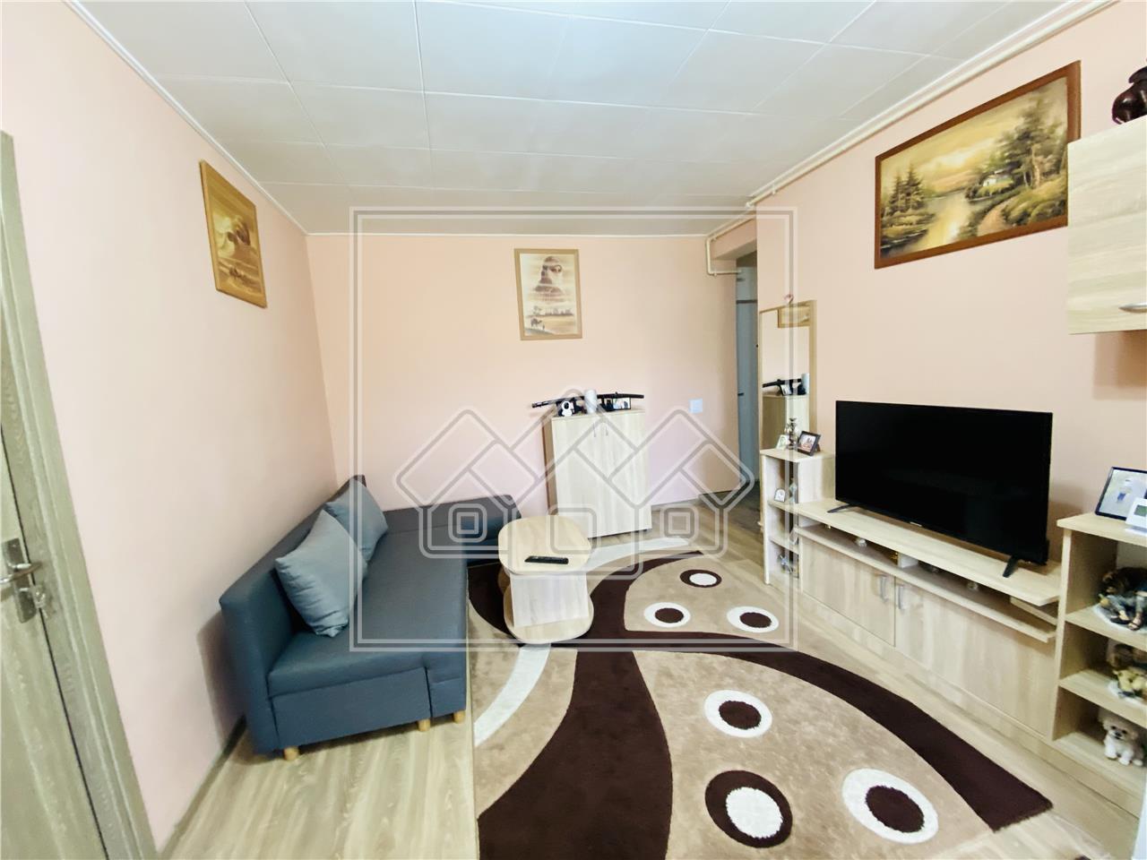 Apartament de vanzare in Sibiu - Cisnadie - 2 camere mobilat si utilat