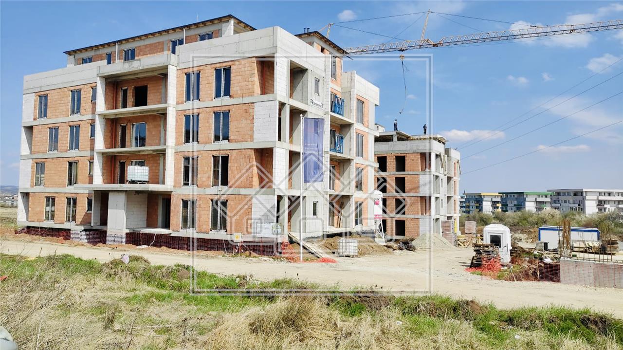 3-Zimmer-Wohnung zu verkaufen in Sibiu-2 Balkone,Aufzug, Abstellraum