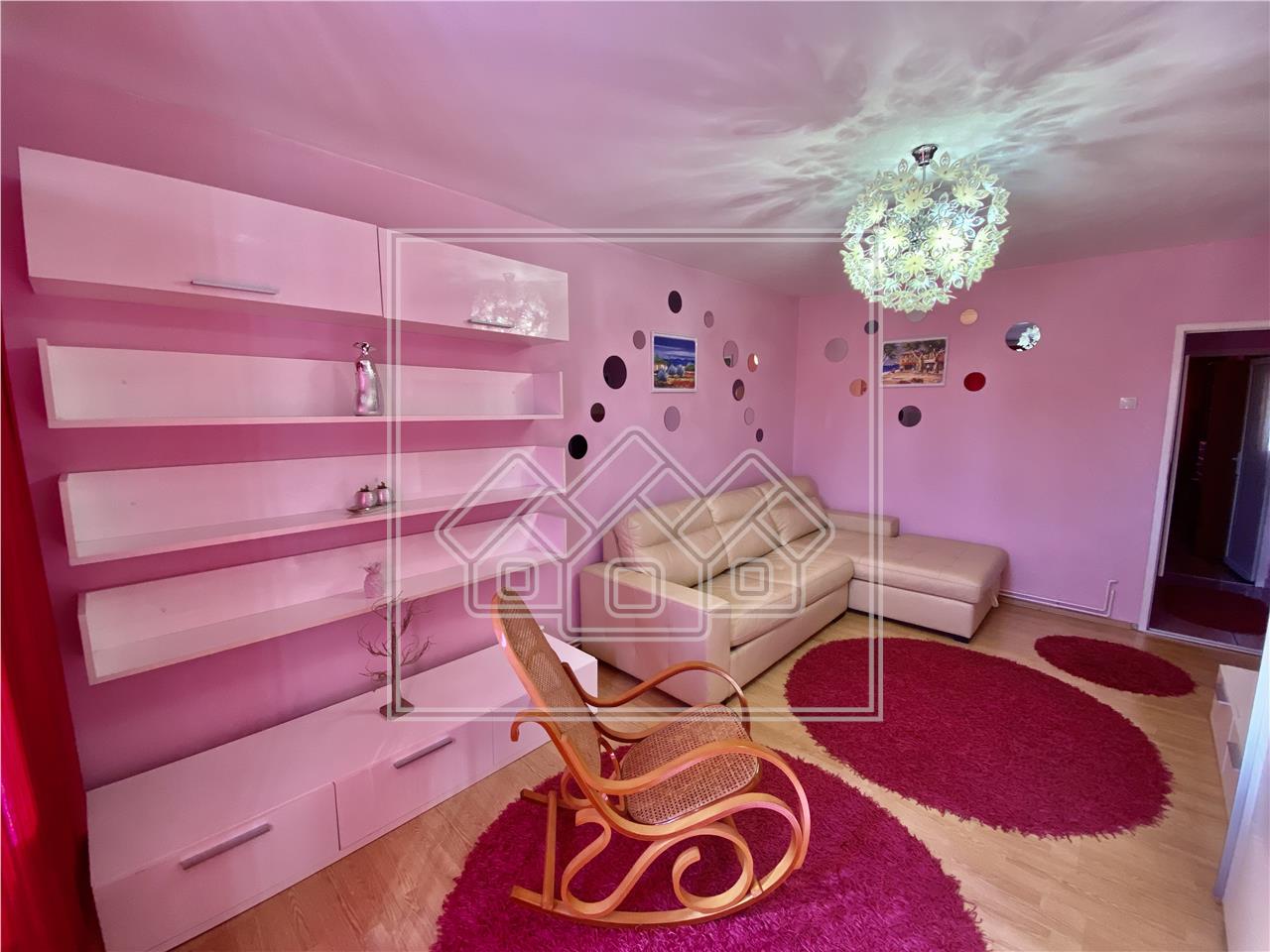 Apartament de inchiriat in Sibiu - 2 camere si bacon - Zona Rahovei
