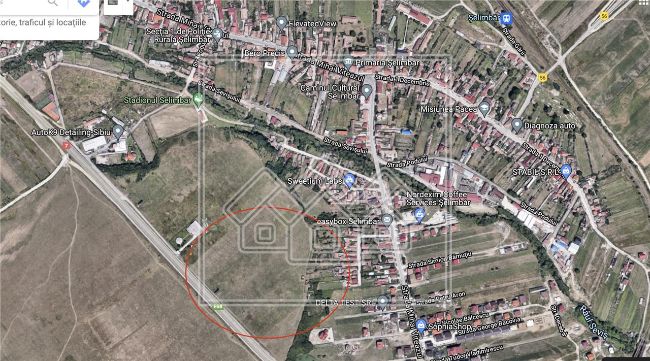 Teren de vanzare in Sibiu - 4600 mp - Selimbar - zona Dracula 34E/mp