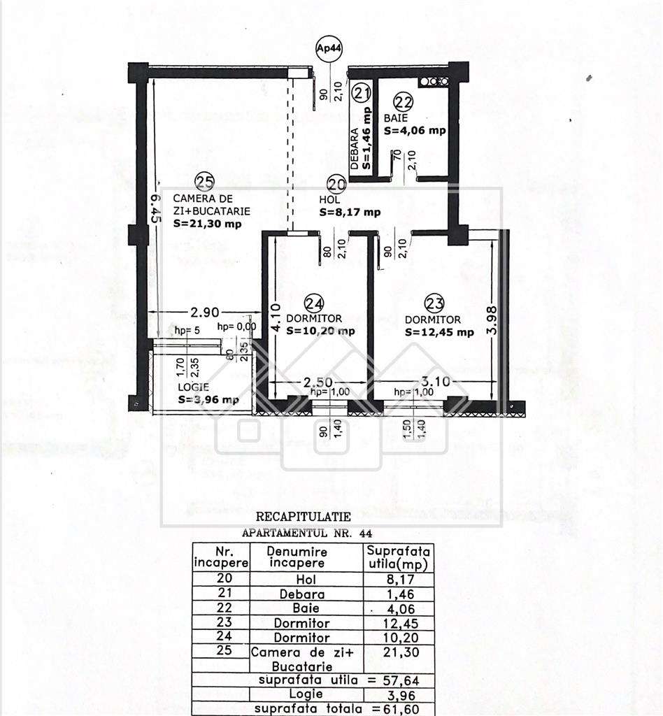 Apartment for sale in Alba Iulia - Sebes - 3 rooms and balcony