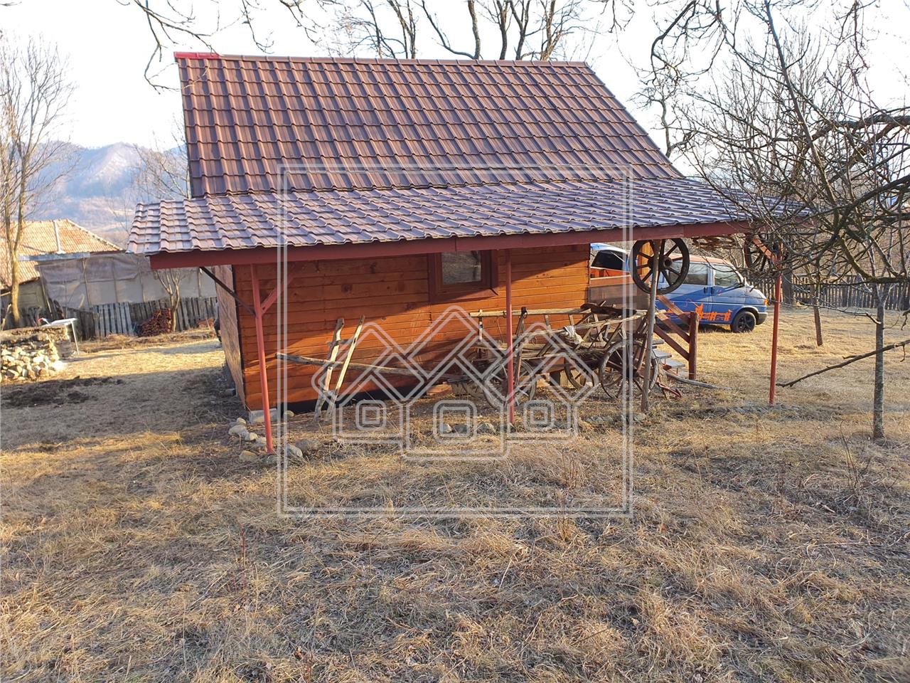 Chalet for sale, 60 km from Sibiu with orchard of 3200 sqm