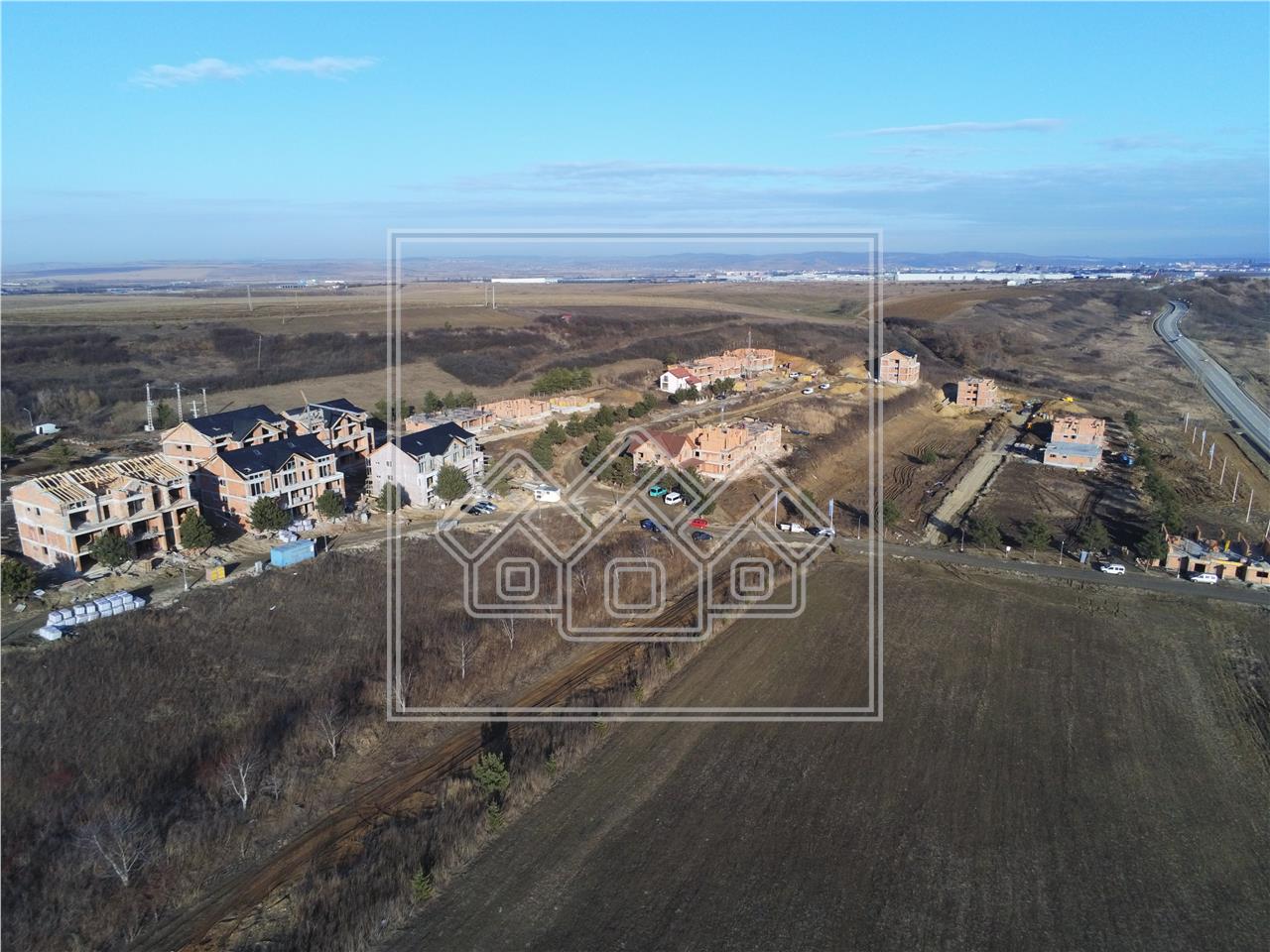 Land with block building permit + extended networks + road arranged wi