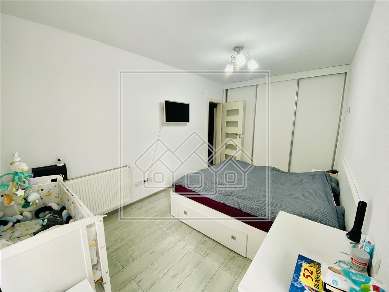 Apartment for sale in Sibiu - 2 rooms and 2 balconies - C. Cisnadiei