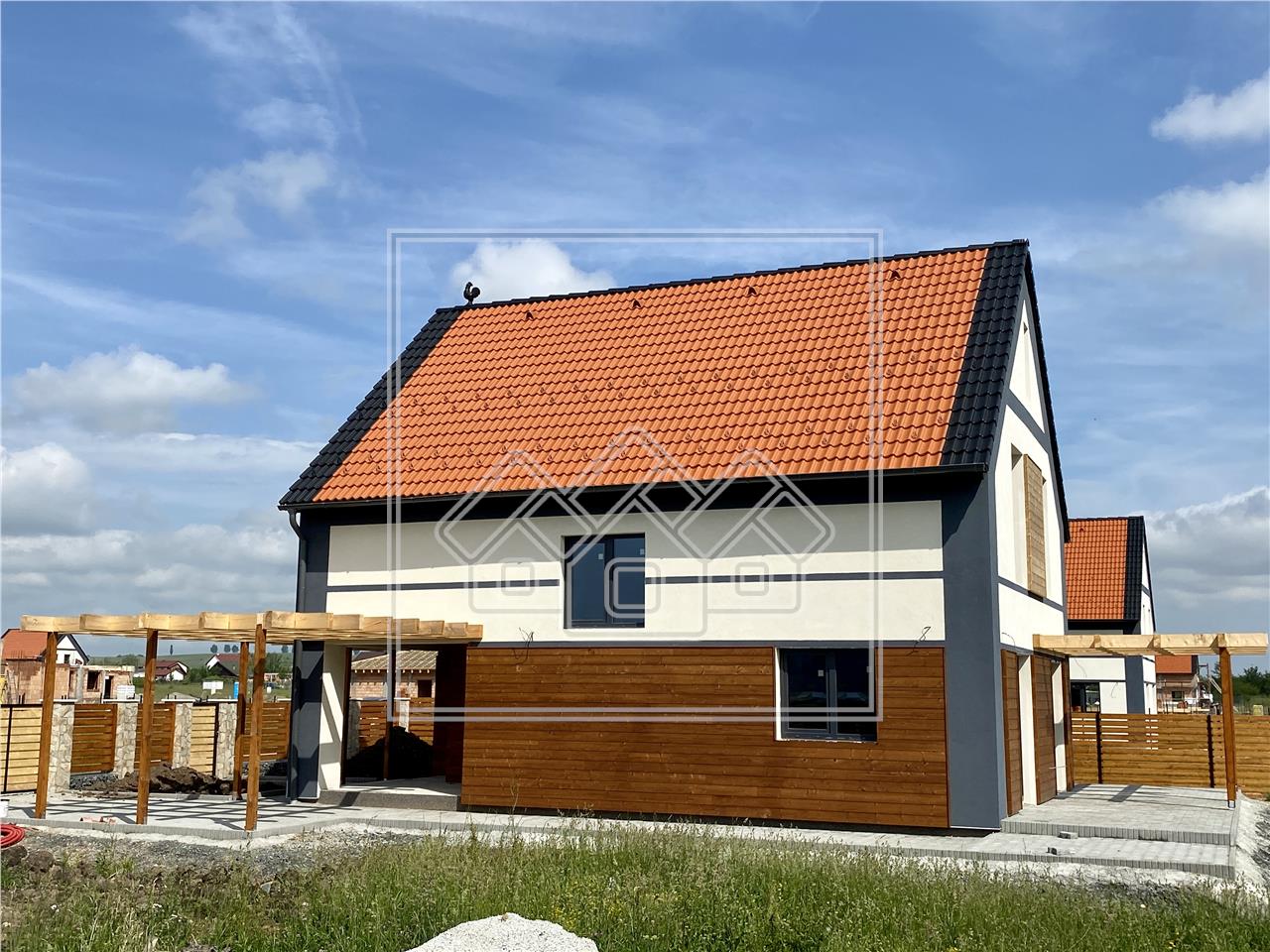 Casa de vanzare in Sibiu - Talmaciu - finisaje exterioare premium