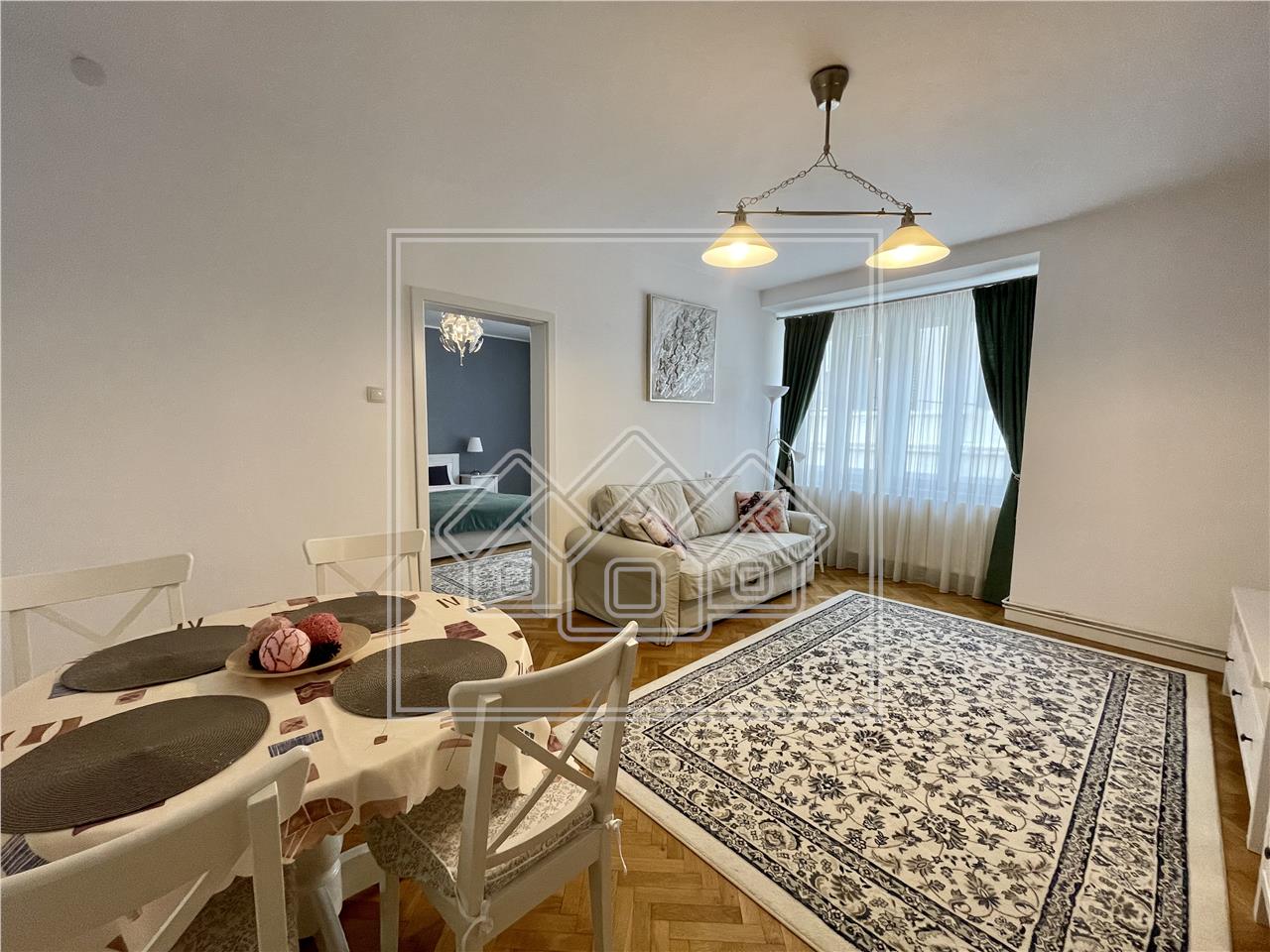 Apartament de inchiriat in Sibiu-2 camere -mobilat modern-ULTRACENTRAL