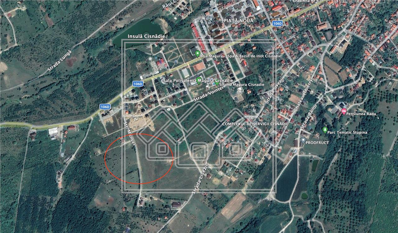 Teren de vanzare in Sibiu, Cisnadie - investitie - 2 parcele 547 mp