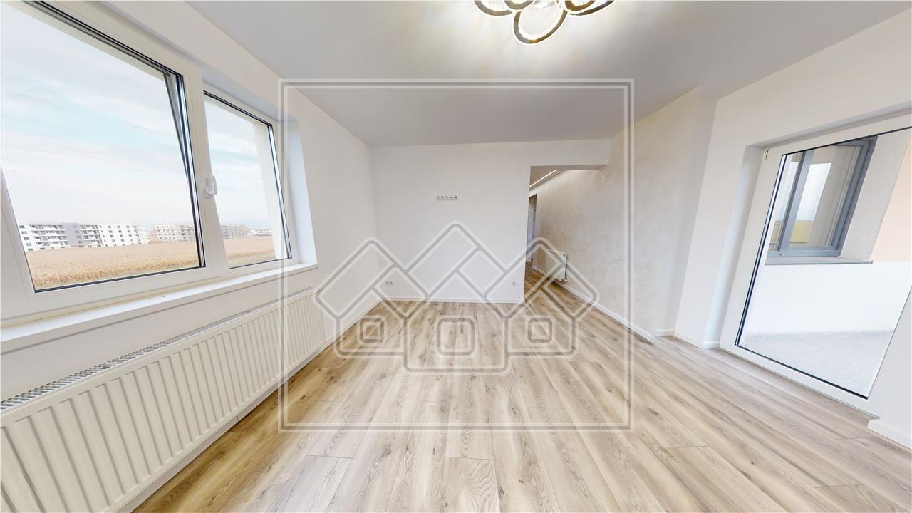 Apartment for sale in Sibiu - 3 rooms, 2 bathrooms and balcony - Calea