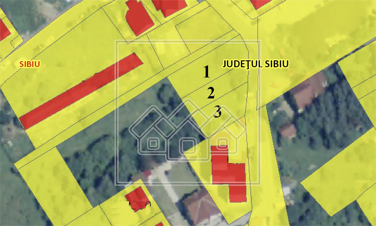 Teren de vanzare in Sibiu -locuite unifamiliale - S+P+E - zona Sacel