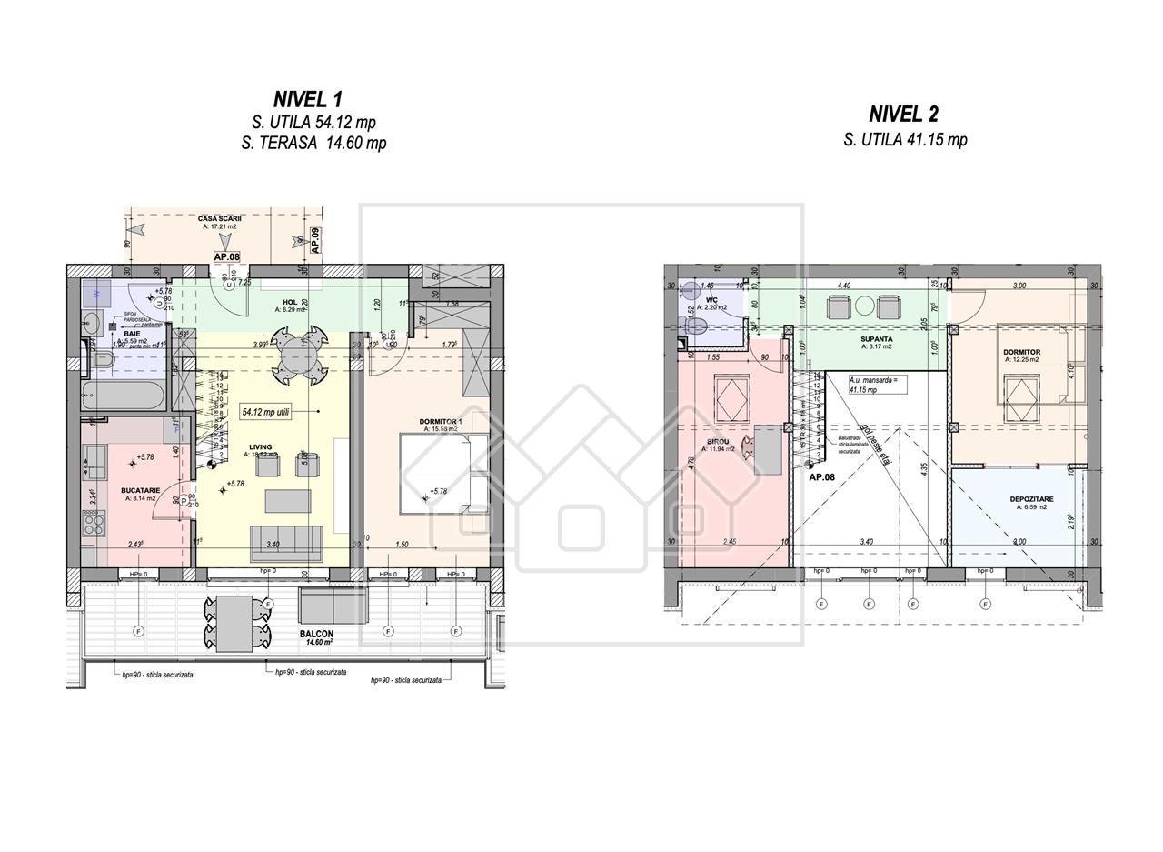 Penthouse 2 niveluri - confort lux, FINISAT LA CHEIE(Do)