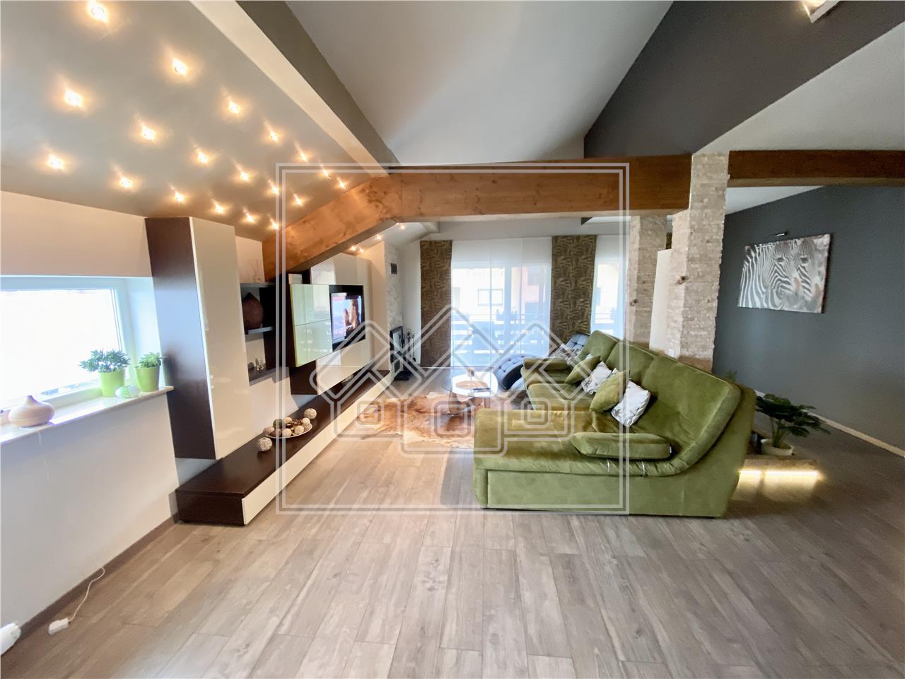 Penthouse for sale in Sibiu - 146 square meters - modern furnished and