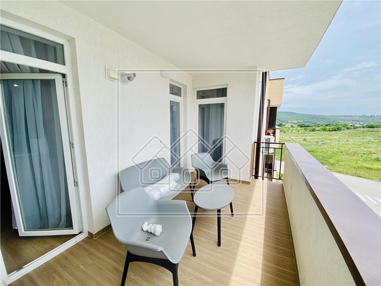 Apartament de vanzare in Sibiu -2 camere, dressing, 2 bai si balcon