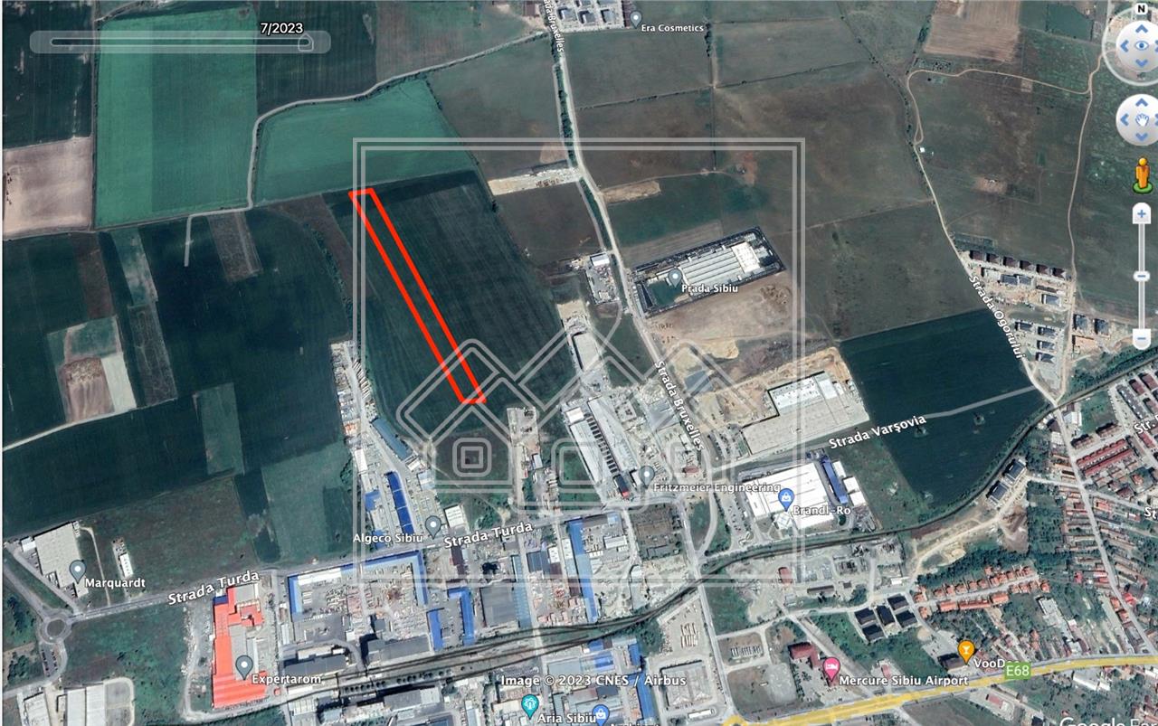 Teren de vanzare in Sibiu - 5000 mp, PUZ - zona industriala Vest