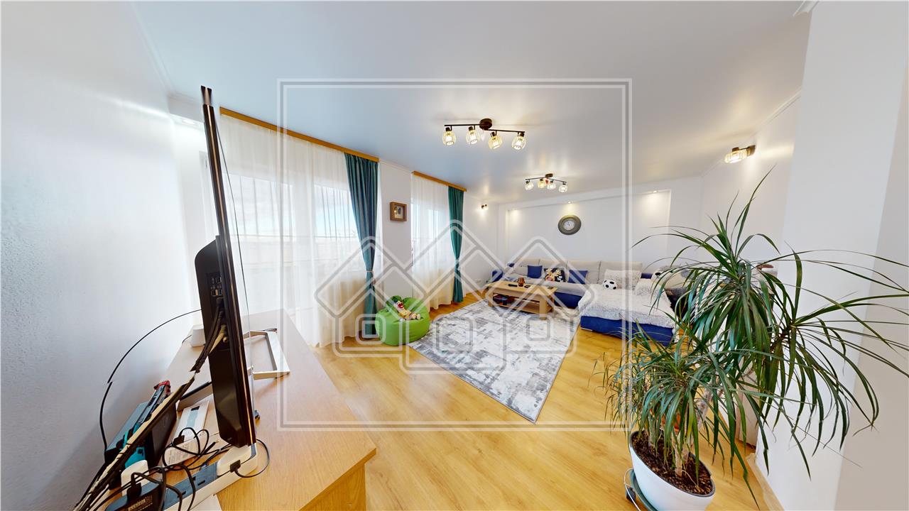Apartament de vanzare in Sibiu - 2 camere si 2 balcoane - 59 mp utili