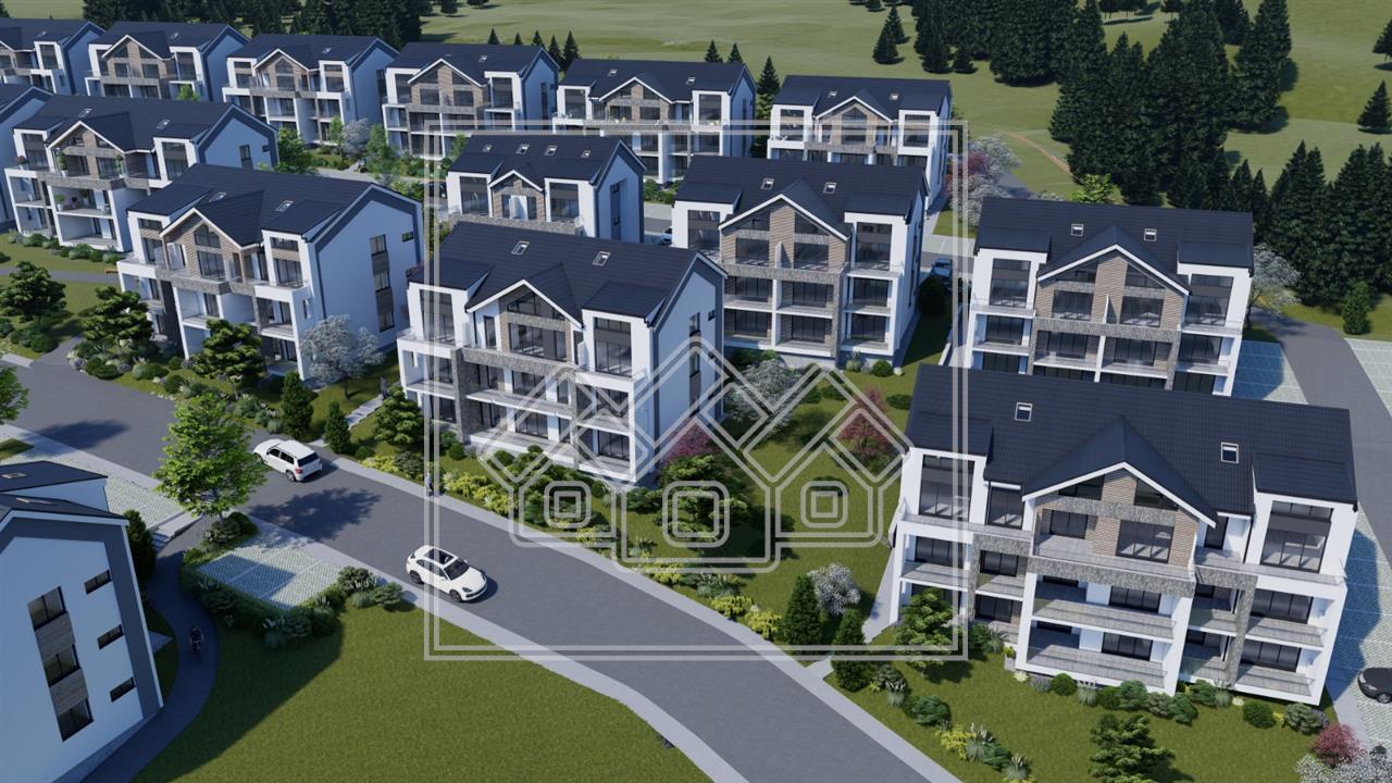 3-room apartment, detached rooms, balcony surrounded by green areas