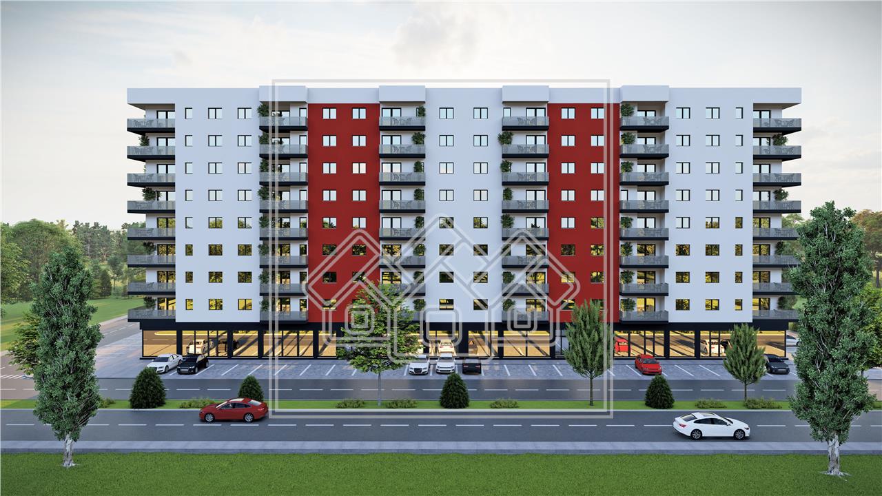 3-room apartment for sale in Sibiu - 10 sqm balcony - M.Viteazu