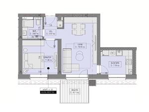 Apartment for sale in Sibiu - separate kitchen - intermediate floor