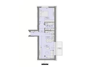 Apartment for sale in Sibiu - 2 rooms - underfloor heating