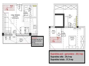 Wohnung zu verkaufen in Sibiu - 2 Zimmer, Balkon 6,7 qm