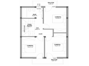 Casa de vanzare in sibiu - Duplex 4 camere, 119mp, 2 bai + gradina