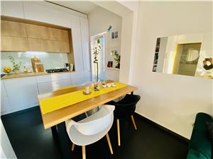 Apartment for sale in Sibiu - 2 rooms, balcony and terrace, luxury com