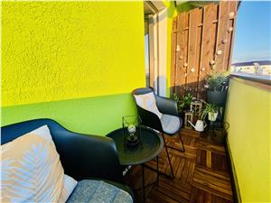 Apartment for sale in Sibiu - 2 rooms, balcony and terrace, luxury com