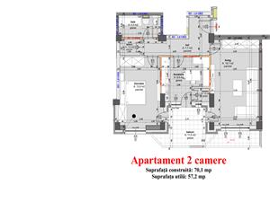 Apartament de vanzare in Sibiu- 2 camere- in zona centrala