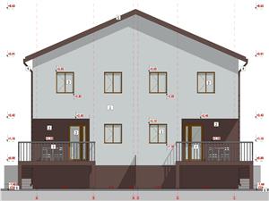 House for sale in Sibiu - duplex type - individual yard - C. Cisnadiei