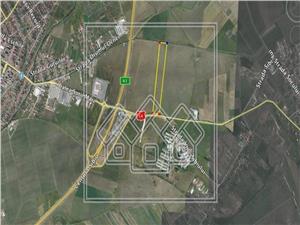 Teren de vanzare in Sibiu- 19.100 mp - reper magazin Hornbach
