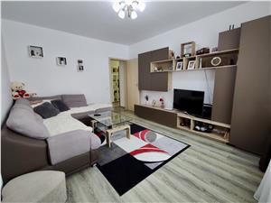 Apartament 2 camere de vanzare in Sibiu - etaj 1 - decomandat, mobilat
