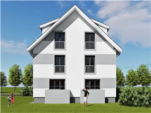 Apartament 2 camere in Sibiu cu Gradina proprie la Vila de 2 etaje