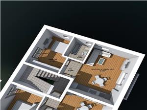 Apartament 2 camere in Sibiu + balcon -  Etaj 1 la Vila de 2 etaje