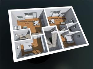 Apartament 2 camere in Sibiu + balcon -  Etaj 1 la Vila de 2 etaje