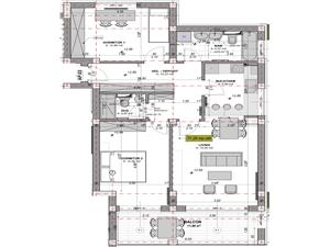 Apartament 3 camere, total decomandat - concept de lux - Leonardo