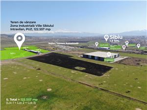 Land for sale in Sibiu - Calea Surii Mari - PUZ - logistic center