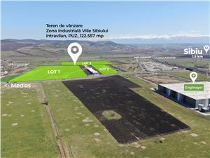 Teren de vanzare in Sibiu - PUZ - centru logistic - zona industriala