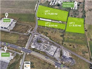 Land for sale in Sibiu - Calea Surii Mari - PUZ - logistics center