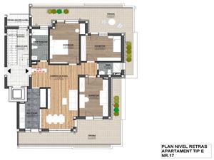 Penthouse zu vermieten in Sibiu - 4 Zimmer und 2 Terrassen