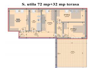 Penthouse de vanzare- terasa de 32 mp - confort de LUX