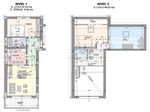 Penthouse pe 2 niveluri - concept deosebit, 100 mp utili (Mo)