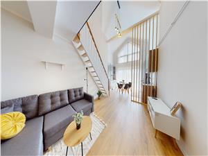 Penthouse 2 niveluri-mobilat, utilat confort lux, incalzire pardoseala