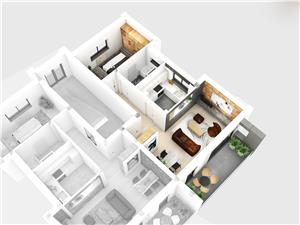 Apartament 2 camere - 52,89 mp, la cheie (YND-15A-Da)