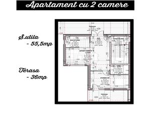 Apartament de vanzare in Sibiu - 2 camere si 2 terase - LA CHEIE