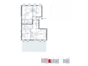 Apartament 4 camere de vanzare in Sibiu - cu gradina de 39,2 mp