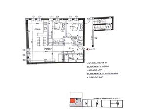 Apartament de vanzare in Sibiu - 3 camere - 88.6 mp utili