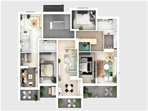 2-Zimmer-Wohnung in Sibiu(Cristian) - Wohnfl?che 52,16 qm+Loggia