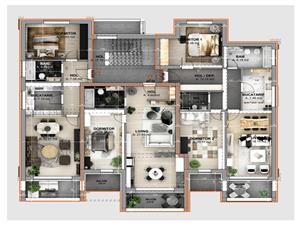 2-Zimmer-Wohnung in Sibiu(Cristian) - Wohnfl?che 52,26 qm+Loggia