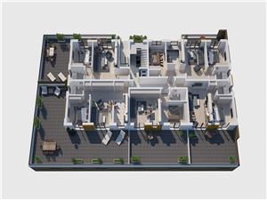 Apartament 2 camere- terasa de 104 mp - pivnita si parcare subterana