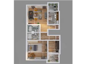 apartment For sale with 2 rooms - intermediate floor - PREMIUM area