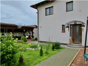 Casa tip duplex de vanzare in Sibiu, curte 337mp - mobilata, utilata
